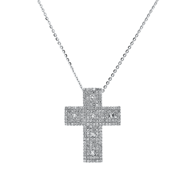 Brogle Classic Kette mit Diamantkreuz Brogle Classic Kette mit Diamantkreuz