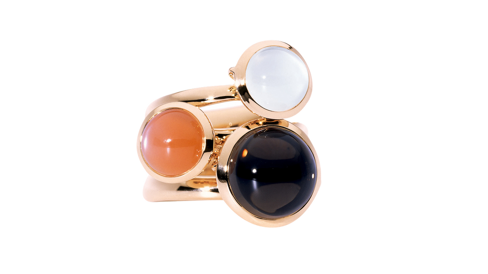 Tamara Comolli Bouton Smoky Quartz L Ring