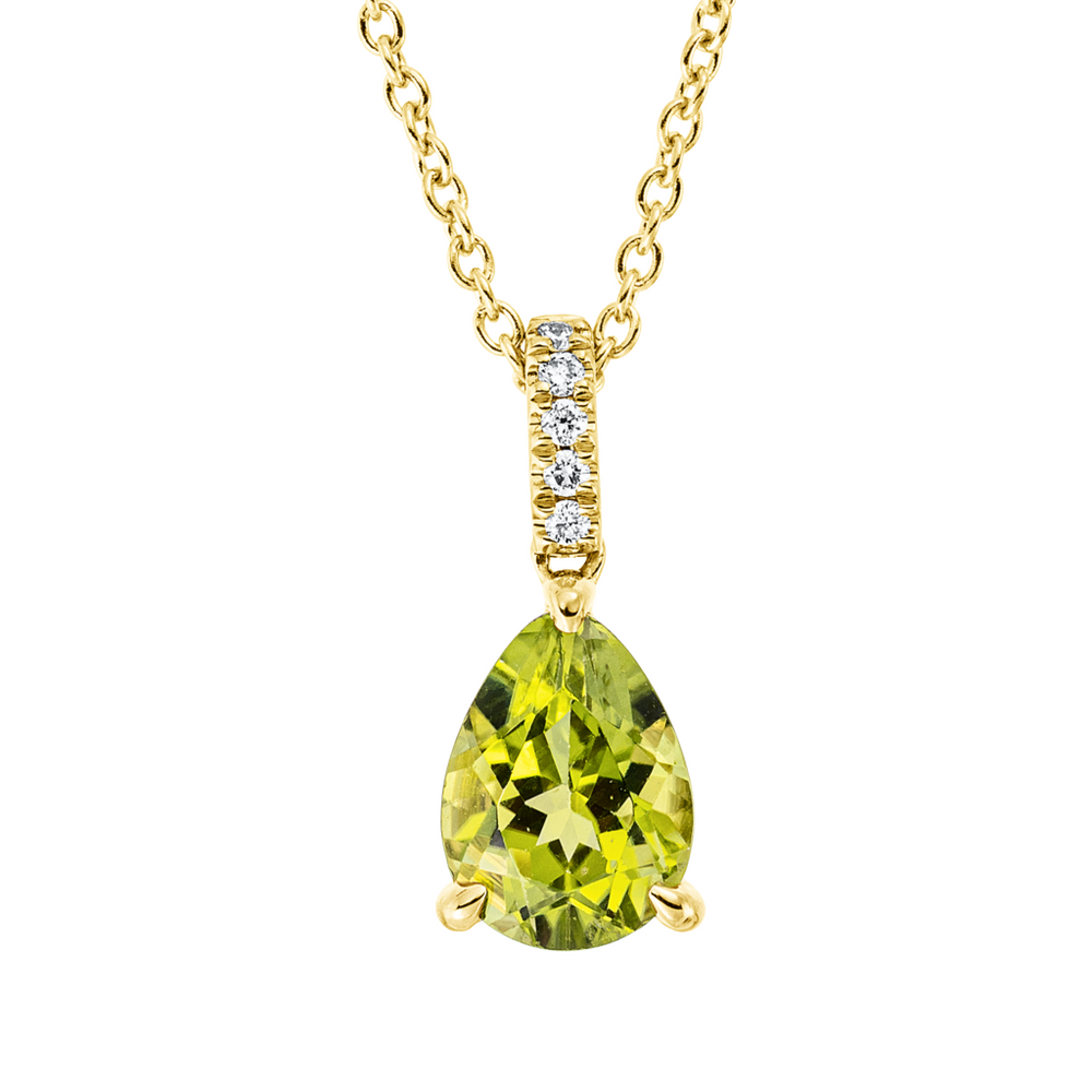 Brogle Classic necklace with peridot pendant
