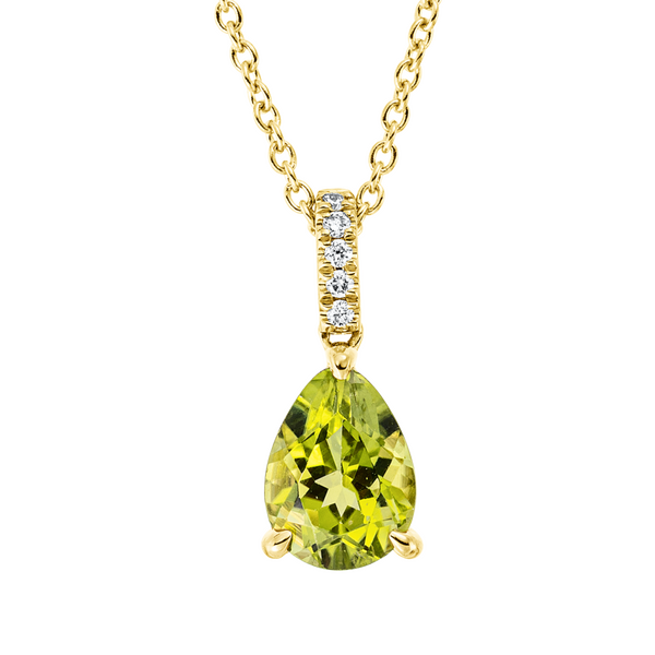 Brogle Classic necklace with peridot pendant