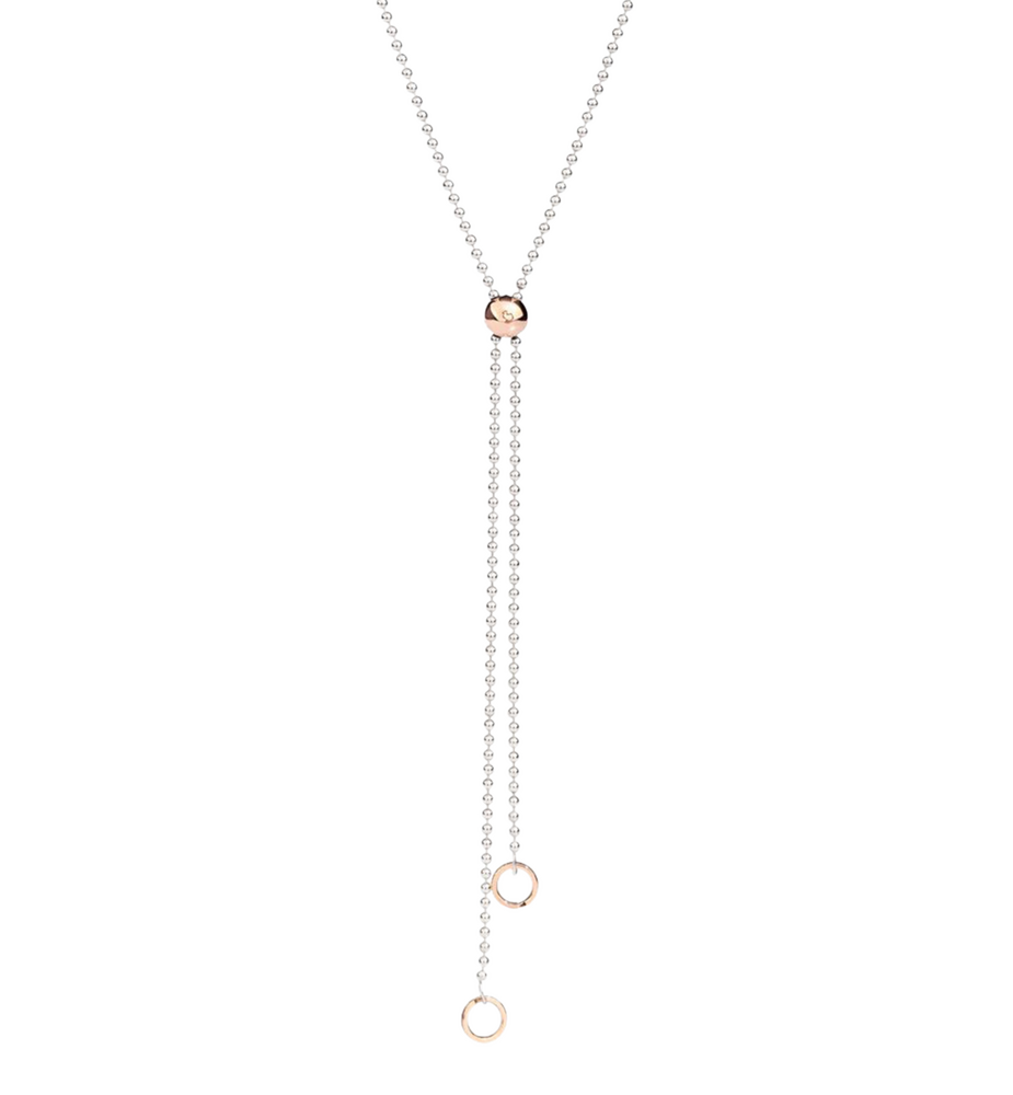 Dodo Bollicine with sliding nugget necklace Dodo Bollicine with sliding nugget necklace