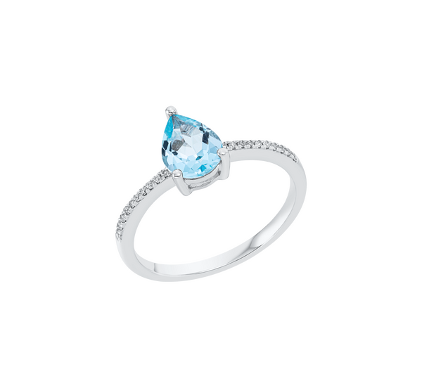 Brogle Classic Sky topaz ring