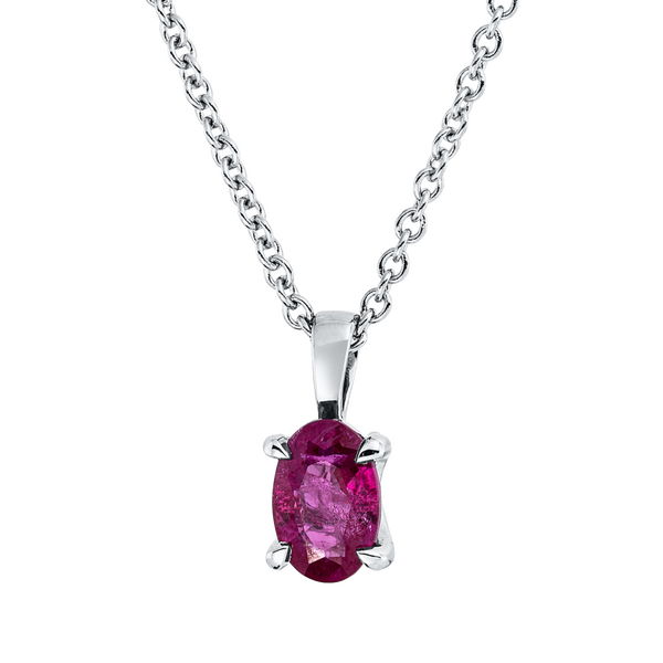 Brogle Classic necklace with ruby pendant