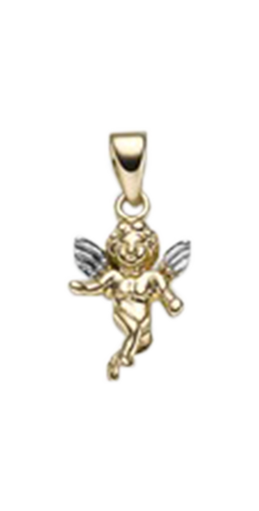 Brogle Classic Bicolor Engelanhänger aus Gold Brogle Classic Bicolor Engelanhänger aus Gold