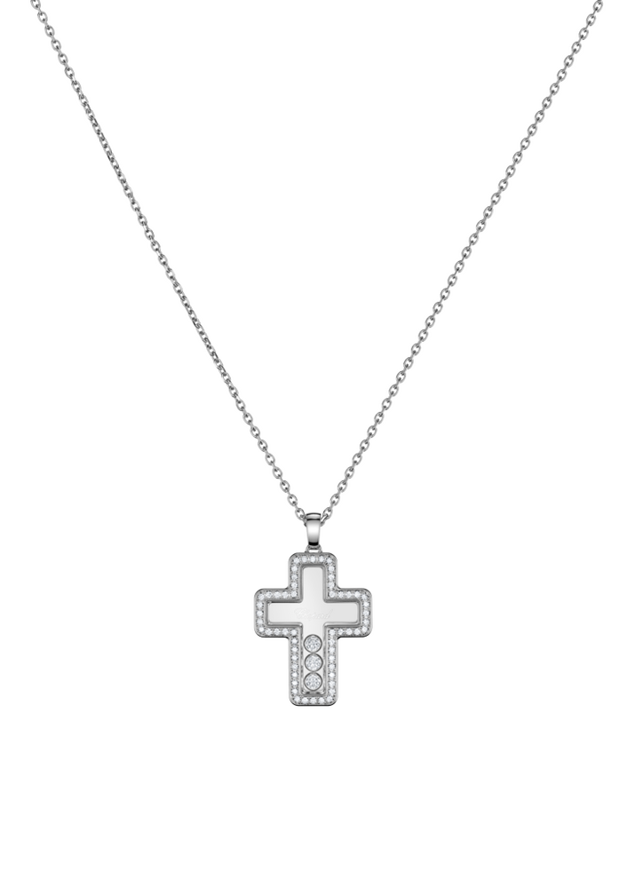 Chopard Happy Diamonds Cross Necklace with Pendant