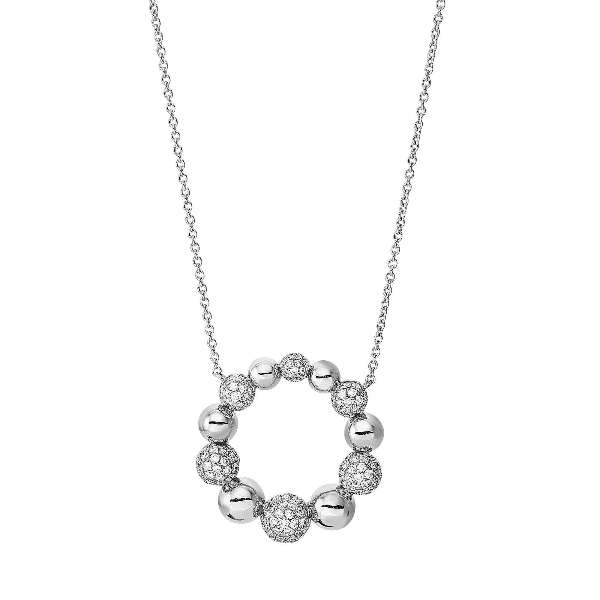 Brogle Selection Casual gold chain with diamond pendant Brogle Selection Casual gold chain with diamond pendant