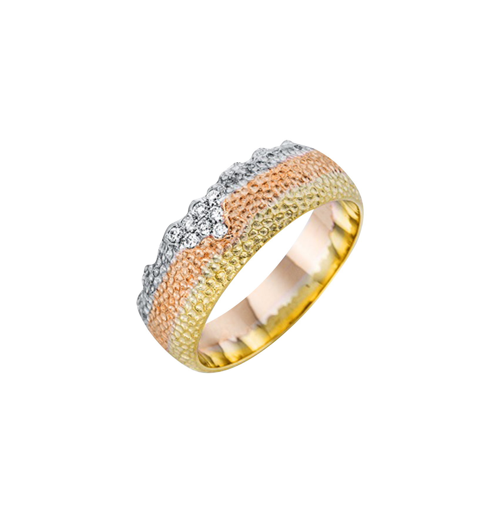 Brogle Classic Bicolor Diamond Ring Brogle Classic Bicolor Diamond Ring