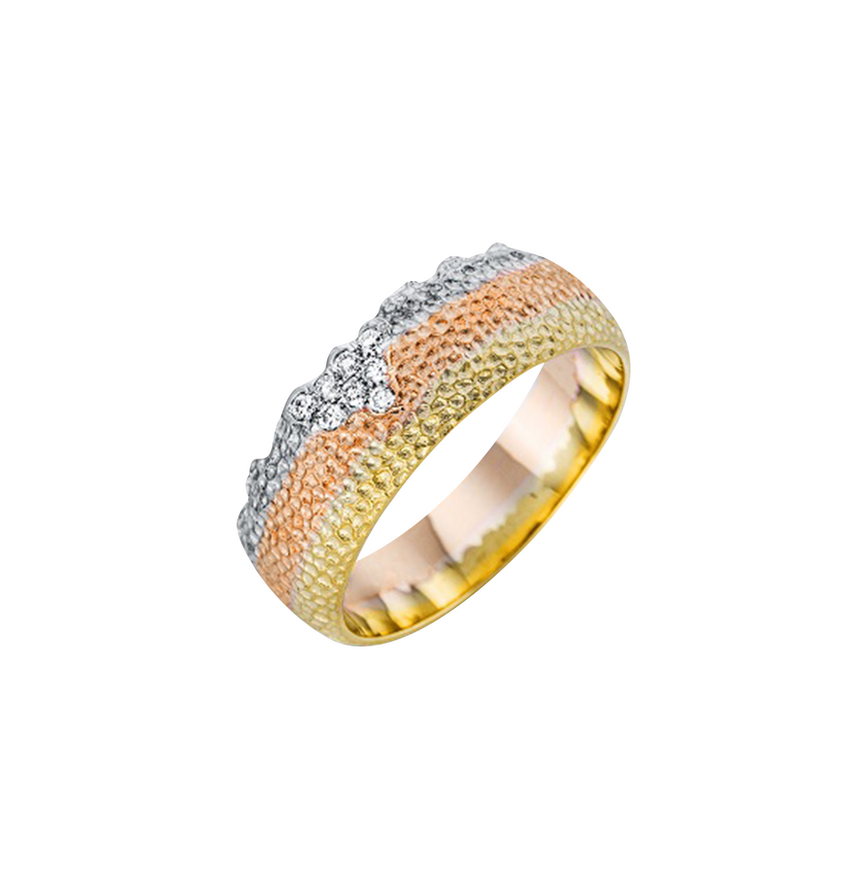 Brogle Classic Bicolor Diamond Ring Brogle Classic Bicolor Diamond Ring