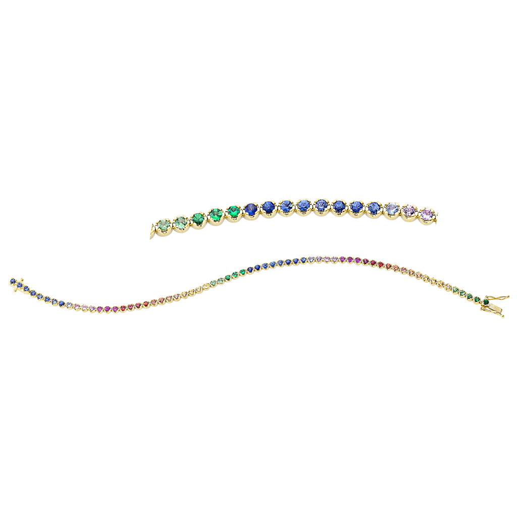 Brogle Classic sapphire bracelet Rainbow