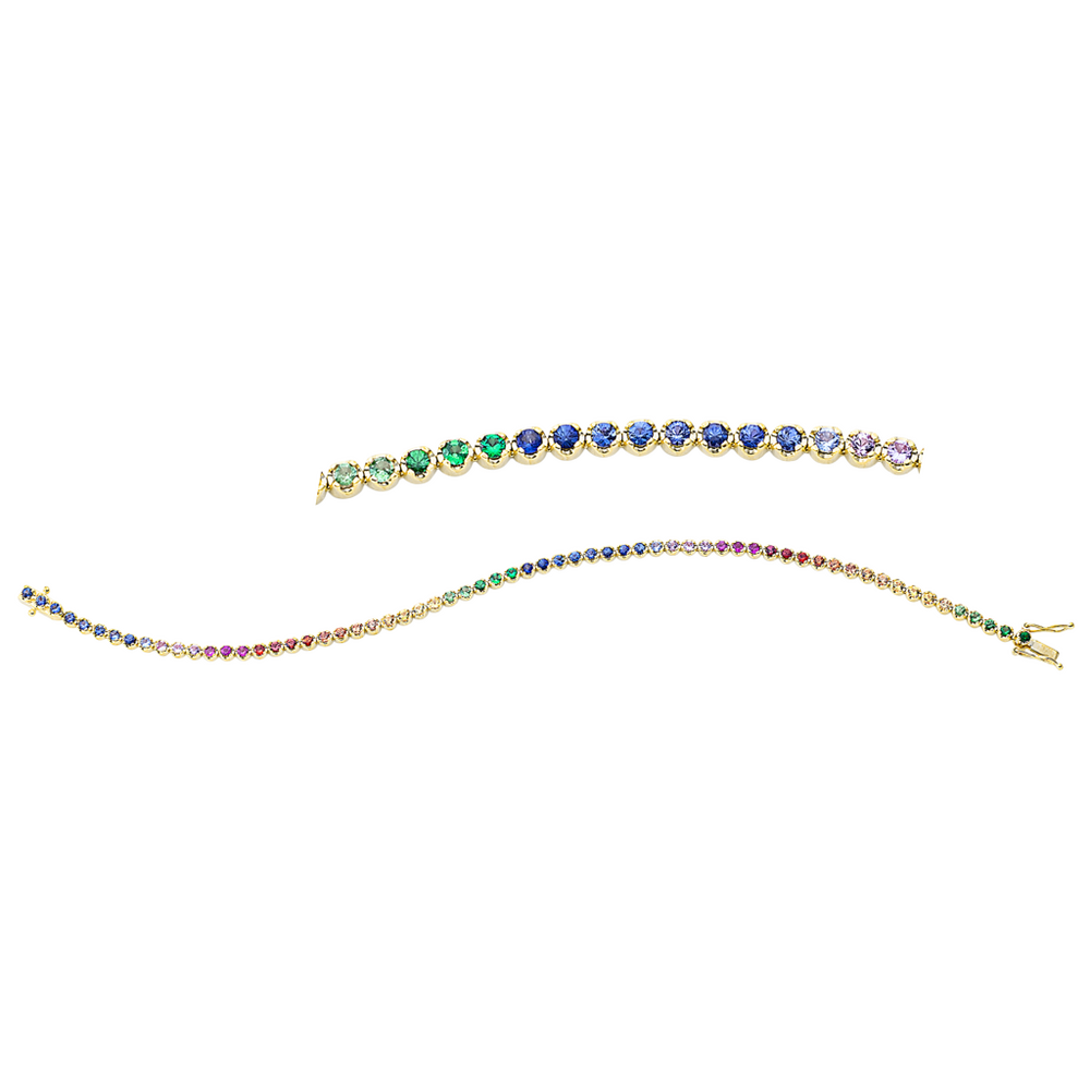 Brogle Classic sapphire bracelet Rainbow Brogle Classic sapphire bracelet Rainbow