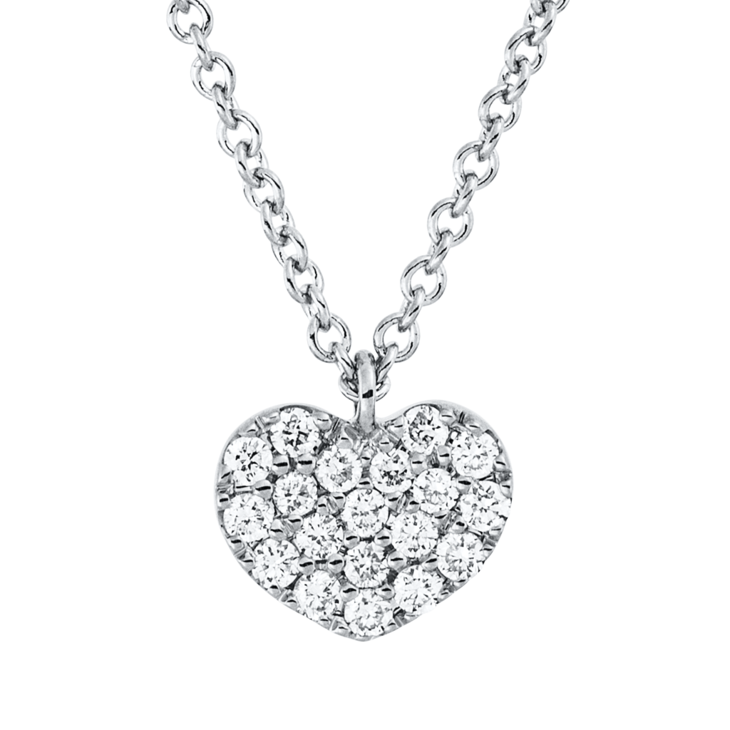 Brogle Classic necklace with diamond heart Brogle Classic necklace with diamond heart