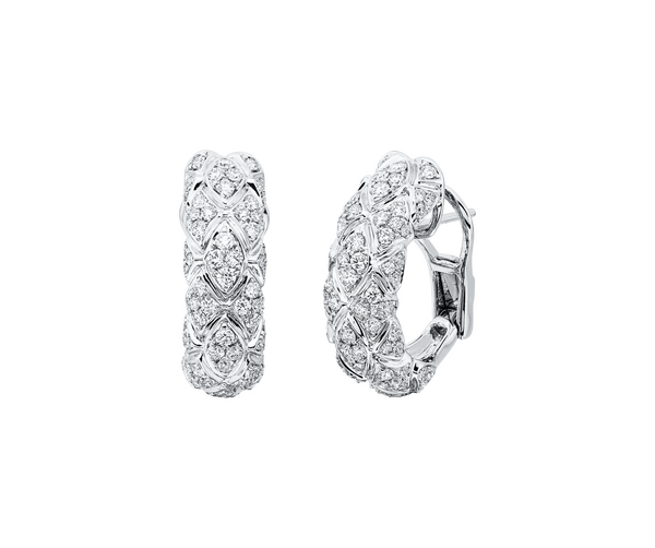 Brogle Selection diamond hoop earrings Brogle Selection diamond hoop earrings