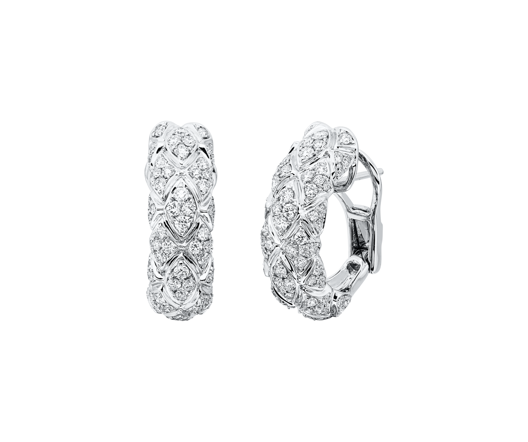 Brogle Selection diamond hoop earrings Brogle Selection diamond hoop earrings