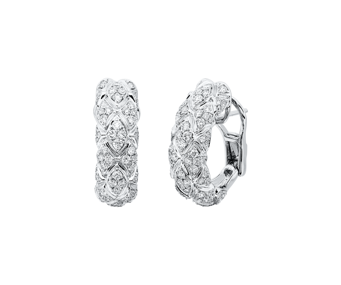 Brogle Selection diamond hoop earrings Brogle Selection diamond hoop earrings