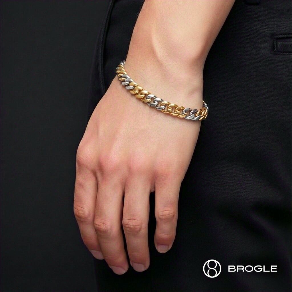 Brogle Classic Bicolor Panzerarmband oval 10mm Brogle Classic Bicolor Panzerarmband oval 10mm