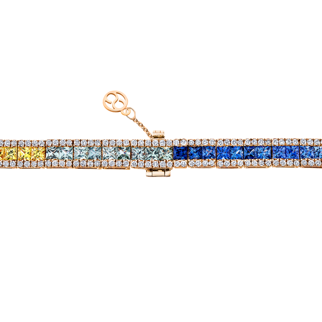 Brogle Selection sapphire necklace Rainbow Brogle Selection sapphire necklace Rainbow