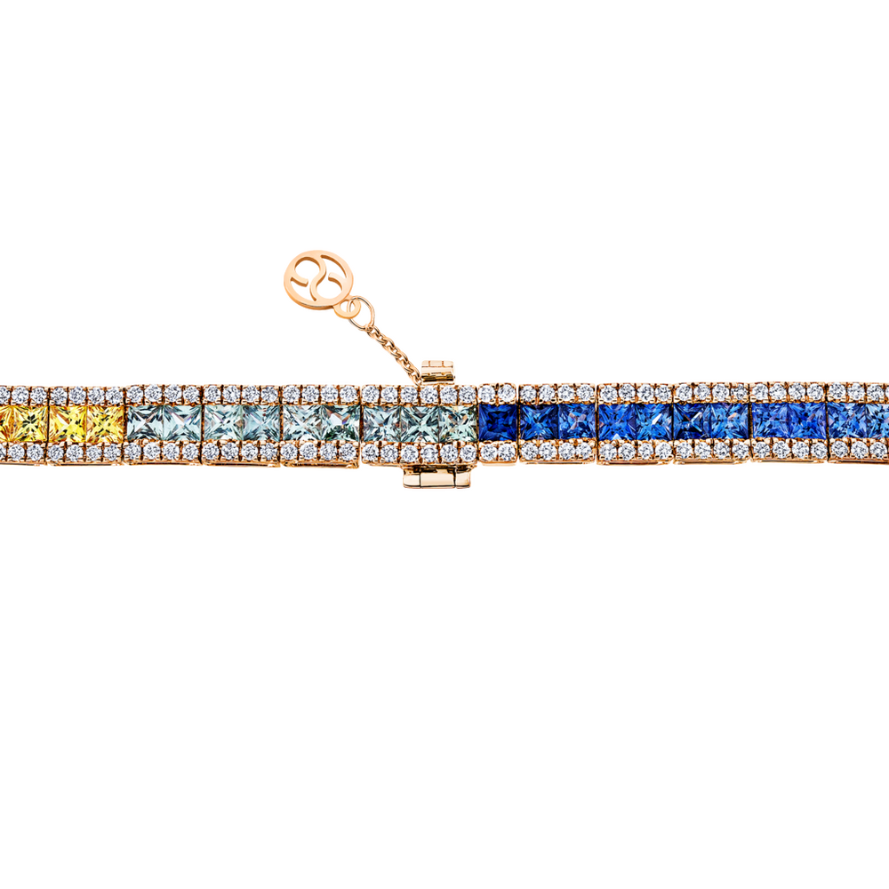 Brogle Selection sapphire necklace Rainbow Brogle Selection sapphire necklace Rainbow