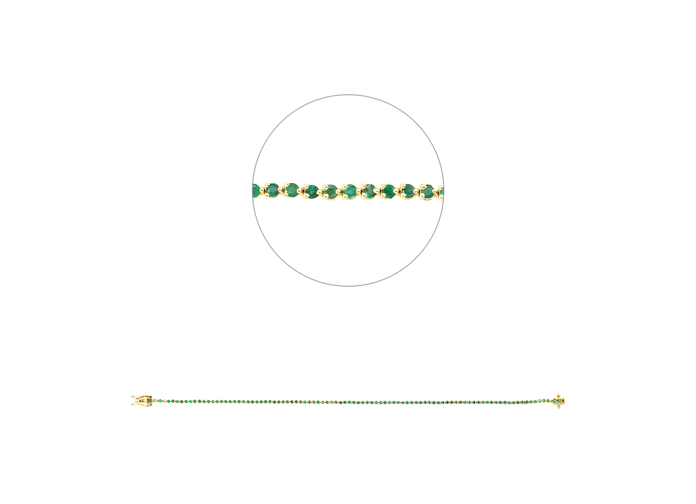 Brogle Classic emerald bracelet