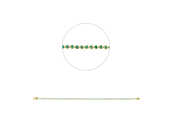 Brogle Classic emerald bracelet Brogle Classic emerald bracelet