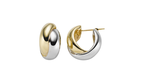 Brogle Selection Essentials gold hoop earrings 12mm