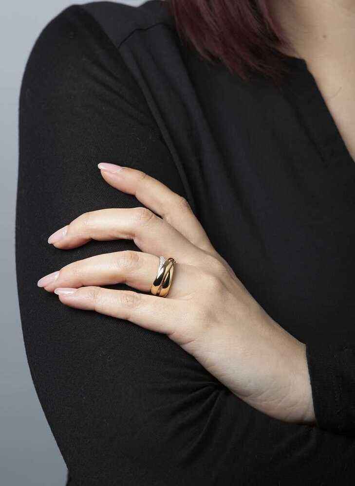 Brogle Classic Bicolor Diamond Ring