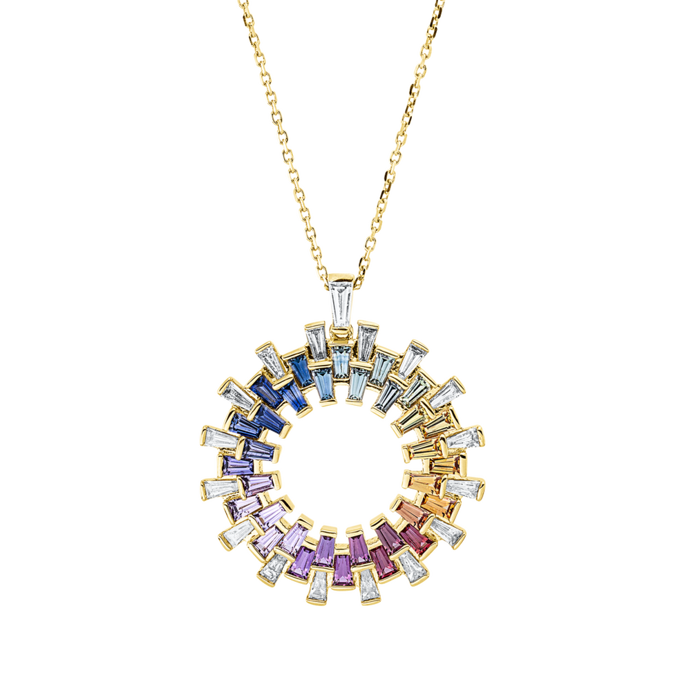 Brogle Selection Kette mit Saphiranhänger Rainbow Brogle Selection Kette mit Saphiranhänger Rainbow