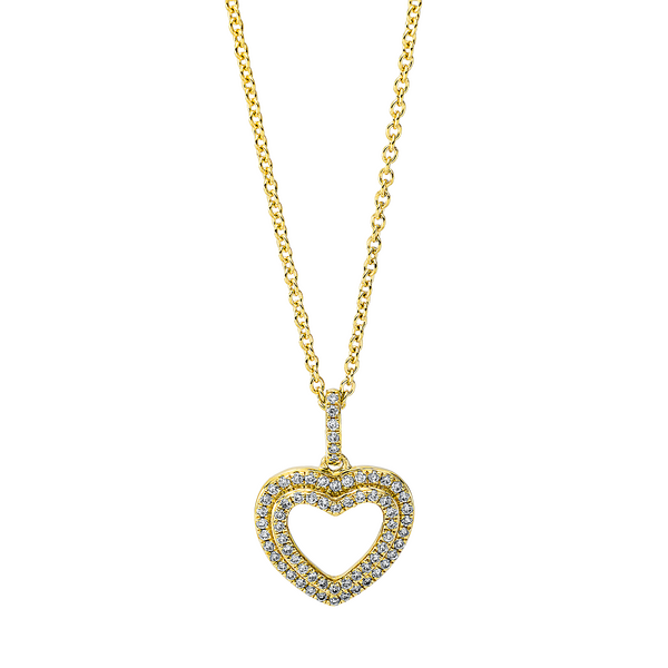 Brogle Classic Kette mit Diamantherz