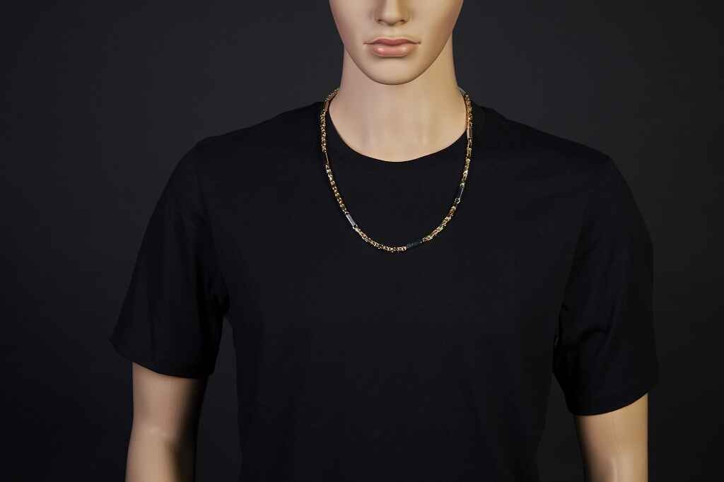 Brogle Classic Monte Carlo bicolour gold chain 4.5mm