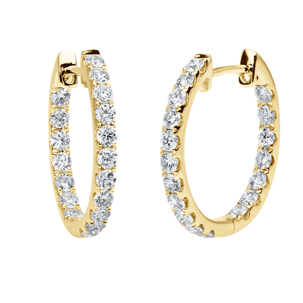 Brogle Selection Eternity diamond hoop earrings