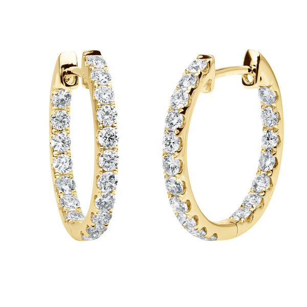 Brogle Selection Eternity diamond hoop earrings