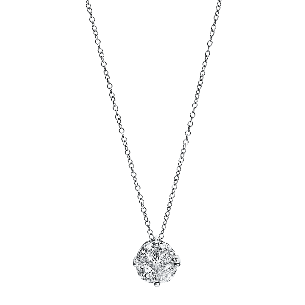 Brogle Classic necklace with diamond pendant Brogle Classic necklace with diamond pendant
