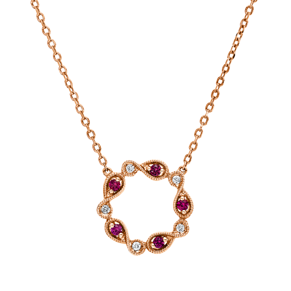 Brogle Classic Kette mit Rubinanhänger