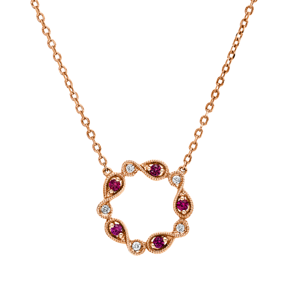 Brogle Classic Kette mit Rubinanhänger
