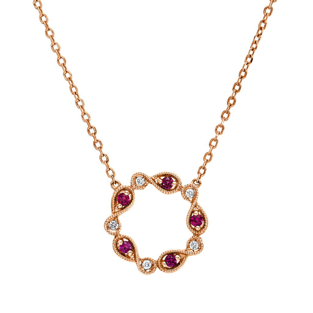 Brogle Classic Kette mit Rubinanhänger Brogle Classic Kette mit Rubinanhänger