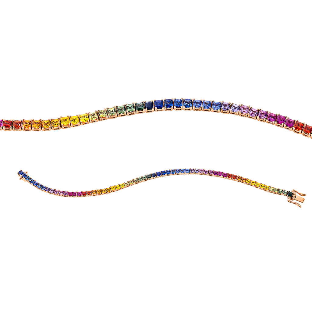 Brogle Selection sapphire bracelet Rainbow Brogle Selection sapphire bracelet Rainbow
