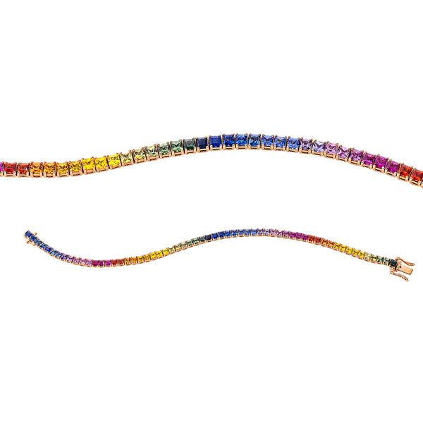 Brogle Selection sapphire bracelet Rainbow Brogle Selection sapphire bracelet Rainbow