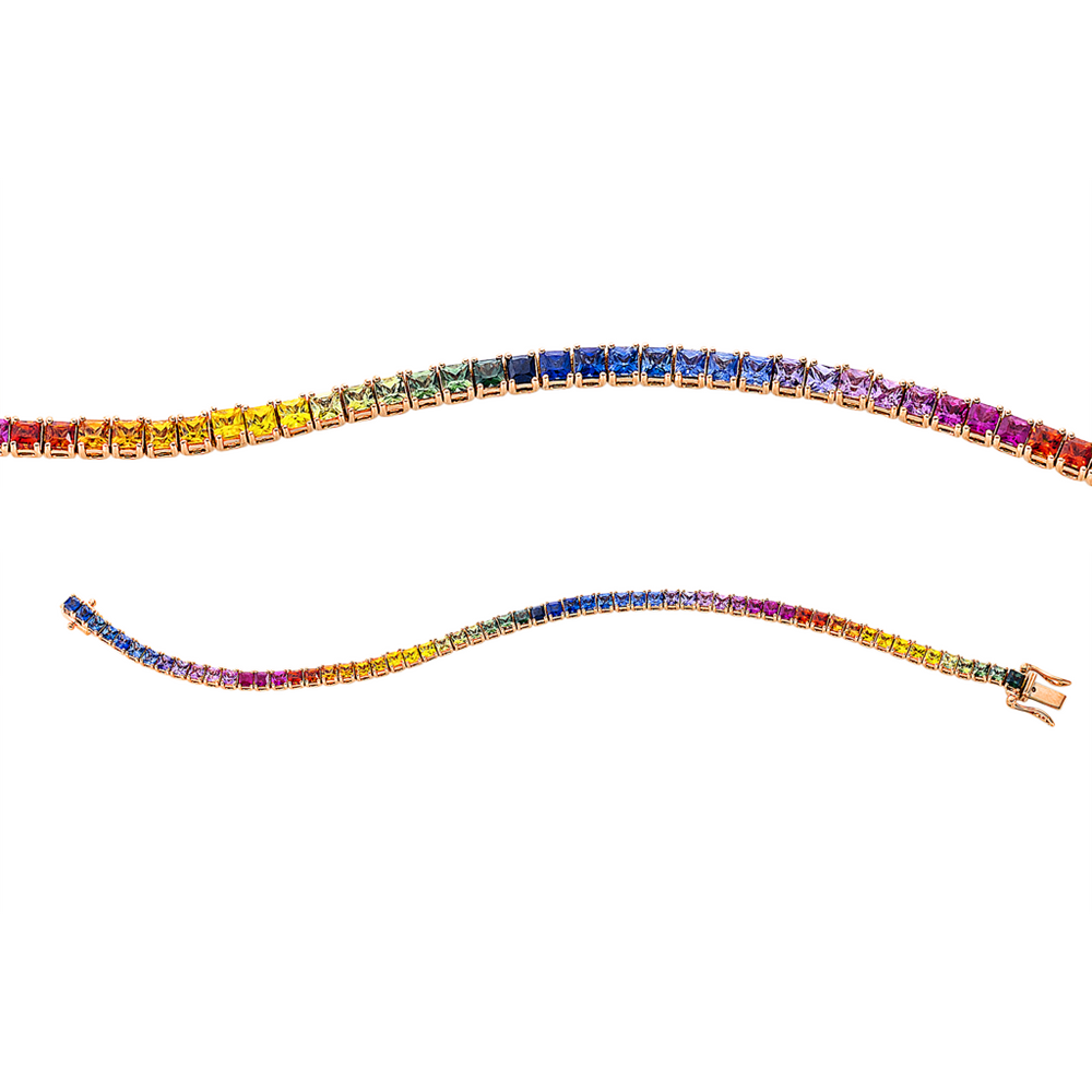 Brogle Selection sapphire bracelet Rainbow Brogle Selection sapphire bracelet Rainbow