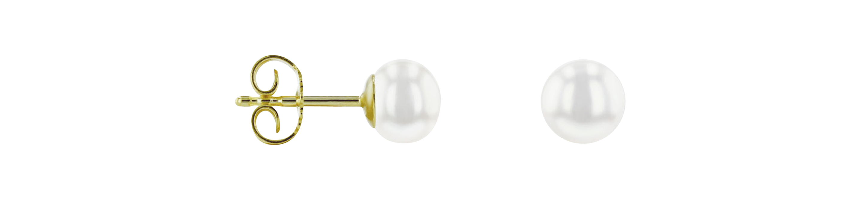 Brogle Classic freshwater pearl stud earrings