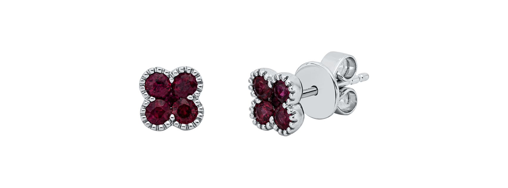 Brogle Classic Rubinohrstecker