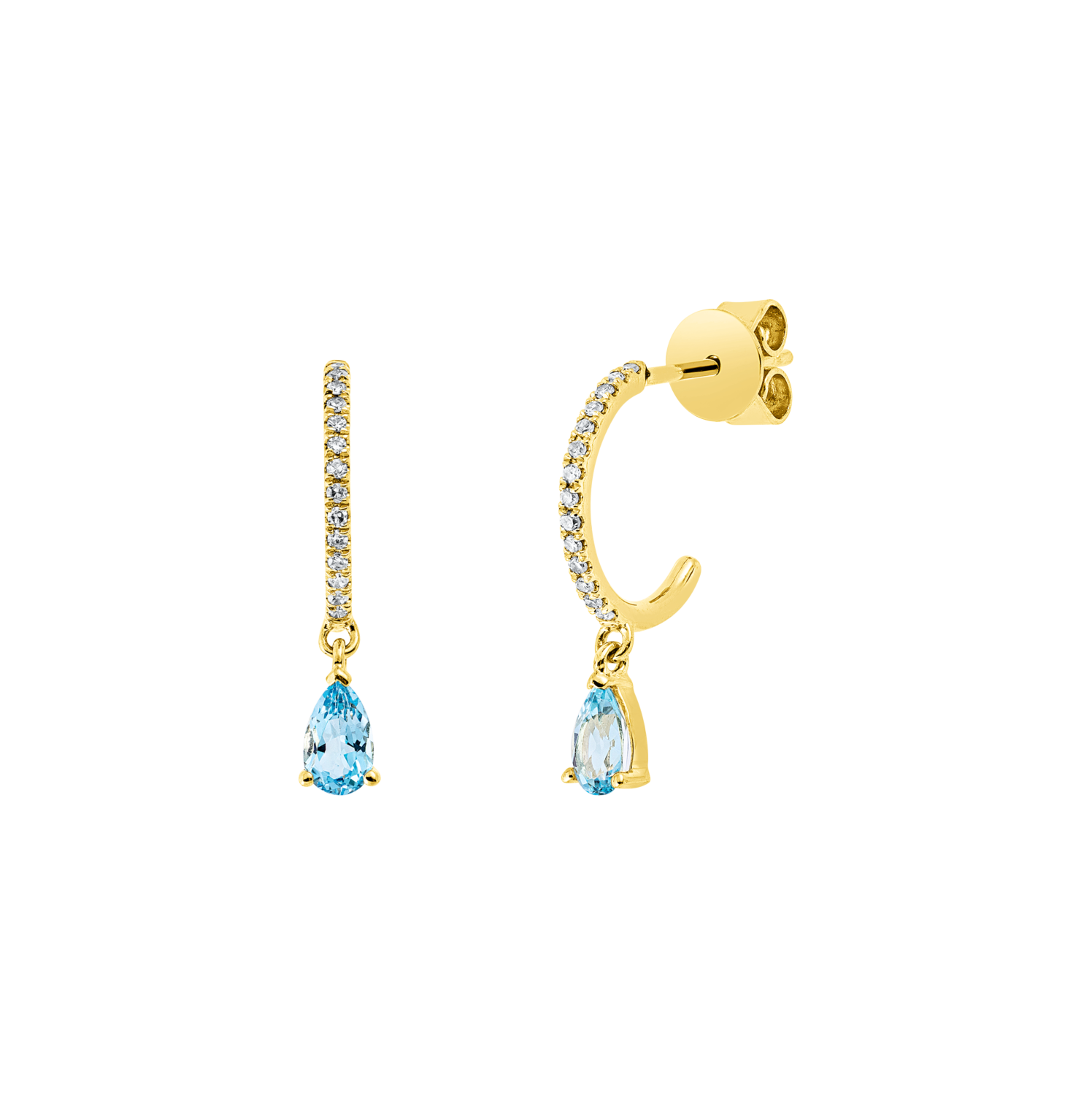 Brogle Classic Swiss topaz stud earrings