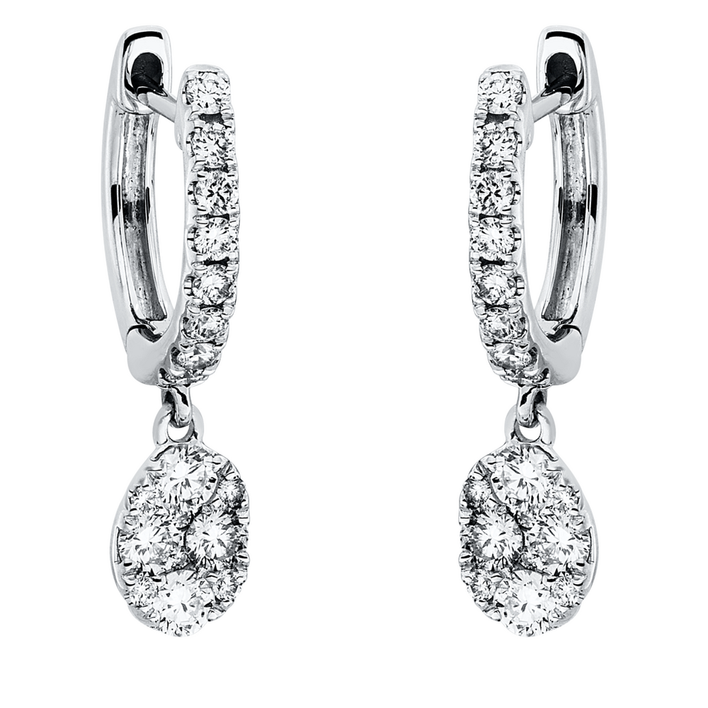 Brogle Selection Illusion diamond earrings 