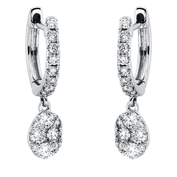 Brogle Selection Illusion diamond earrings 