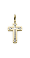 Brogle Classic Bicolor Kreuzanhänger aus Gold Brogle Classic Bicolor Kreuzanhänger aus Gold