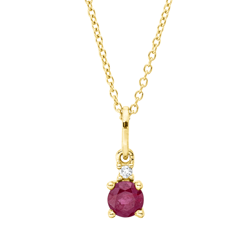 Brogle Classic Kette mit Rubinanhänger Brogle Classic Kette mit Rubinanhänger