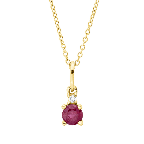 Brogle Classic Kette mit Rubinanhänger Brogle Classic Kette mit Rubinanhänger