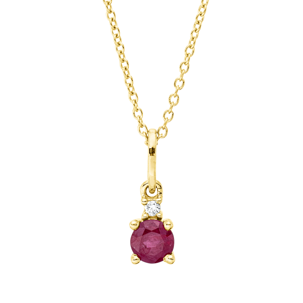 Brogle Classic Kette mit Rubinanhänger Brogle Classic Kette mit Rubinanhänger