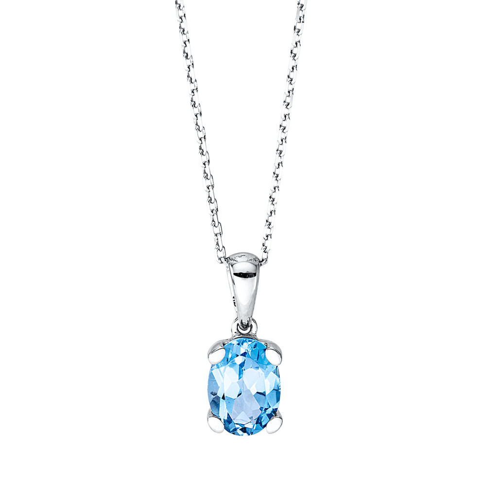 Brogle Classic gold chain with topaz pendant