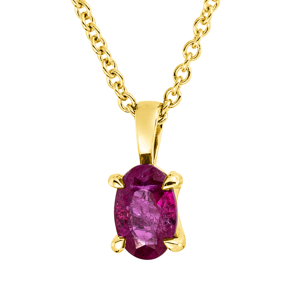 Brogle Classic necklace with ruby pendant