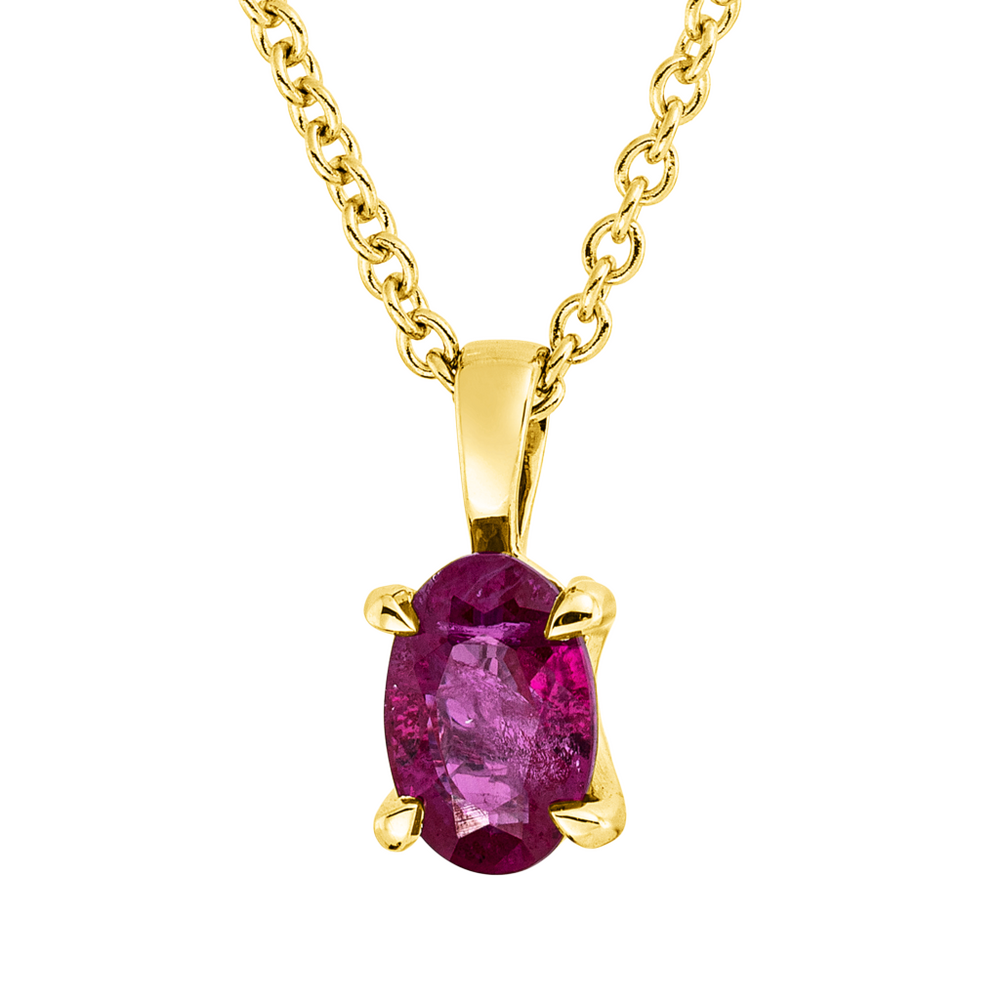Brogle Classic necklace with ruby pendant