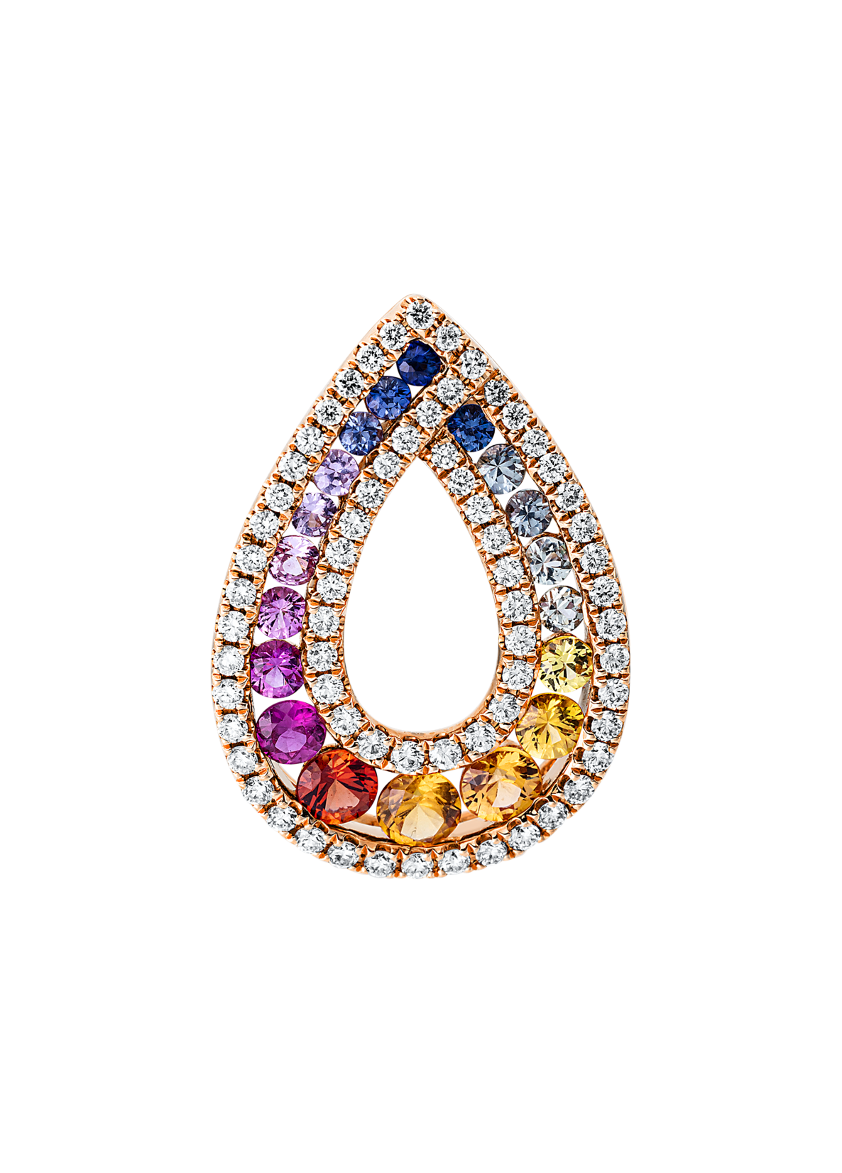 Brogle Classic Sapphire Pendant Rainbow Brogle Classic Sapphire Pendant Rainbow